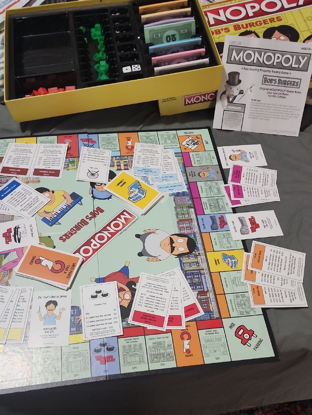 Bob's Burgers Edition Board Game - Yellow Box